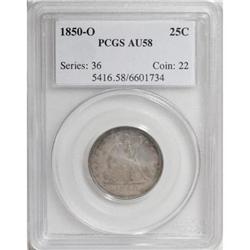 1850-O 25C AU58 PCGS