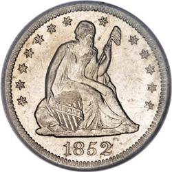 1852-O 25C--Improperly Cleaned--NCS. AU Details
