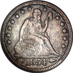 1854-O 25C Huge O VF35 PCGS