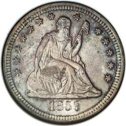1857-S 25C MS64 NGC