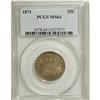 Image 3 : 1871 25C MS64 PCGS