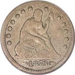 1873-CC 25C Arrows VG10 PCGS