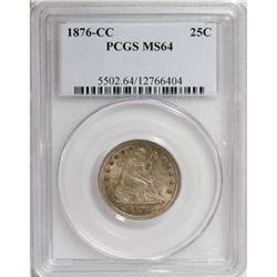 1876-CC 25C MS64 PCGS