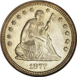 1877 25C MS67 NGC