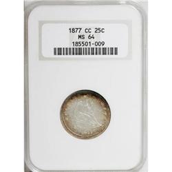 1877-CC 25C MS64 NGC