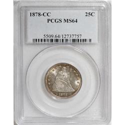 1878-CC 25C MS64 PCGS