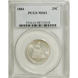 1884 25C MS61 PCGS