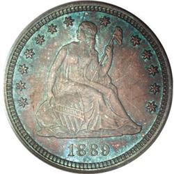1889 25C MS67 PCGS. CAC