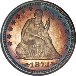 1873 25C Arrows PR66 PCGS. CAC