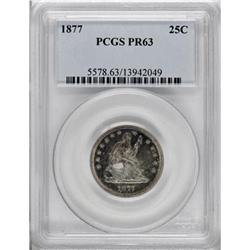 1877 25C PR63 PCGS