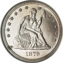 1879 25C PR65 Cameo NGC