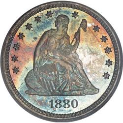 1880 25C PR66 PCGS