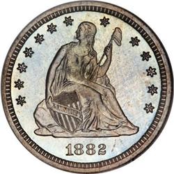 1882 25C PR67 NGC