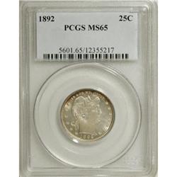 1892 25C MS65 PCGS