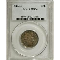 1894-S 25C MS64 PCGS