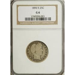 1896-S 25C Good 6 NGC
