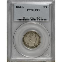 1896-S 25C Fine 15 PCGS