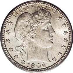 1904 25C MS66 NGC