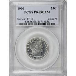 1900 25C PR65 Cameo PCGS