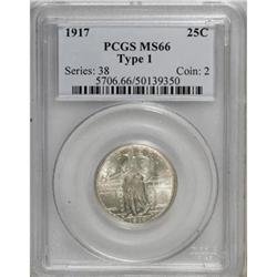 1917 25C Type One MS66 PCGS