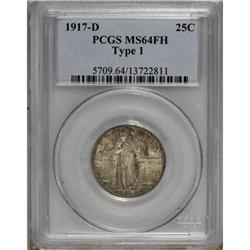 1917-D 25C Type One MS64 Full Head PCGS