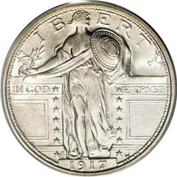 1917-S 25C Type One MS65 Full Head PCGS