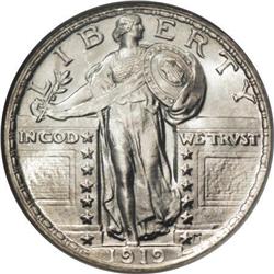1919 25C MS67 Full Head NGC