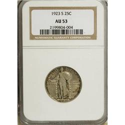 1923-S 25C AU53 NGC