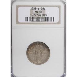 1923-S 25C AU53 NGC