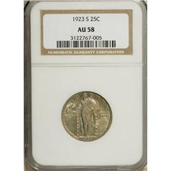 1923-S 25C AU58 NGC