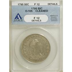 1795 50C 2 Leaves Fine 12 Details ANACS