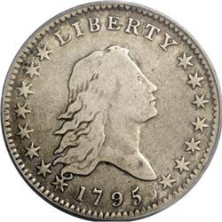 1795 50C 2 Leaves Fine 12 PCGS