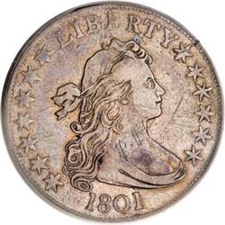 1801 50C VF25 PCGS