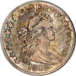 1802 50C VF30 NGC. CAC