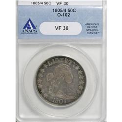 1805/4 50C VF30 ANACS O-102