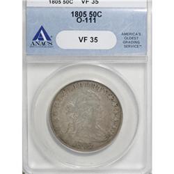 1805 50C VF35 ANACS