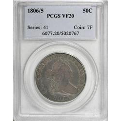 1806/5 50C VF20 PCGS
