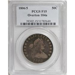 1806/5 50C Fine 15 PCGS