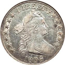 1806 50C 6 Over Inverted 6 XF45 NGC