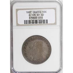 1807 50C Draped Bust XF40 NGC