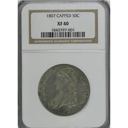 1807 50C Large Stars, 50 Over 20 XF40 NGC