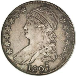 1807 50C Large Stars, 50 Over 20 AU55 NGC