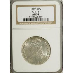 1819 50C AU58 NGC