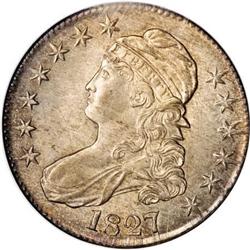 1827 50C Square Base 2 MS63 NGC