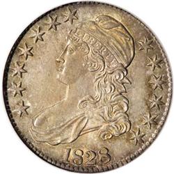 1828 50C Square Base 2, Large 8 MS64 NGC O-108