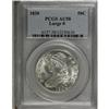 Image 1 : 1830 50C Large 0 AU58 PCGS
