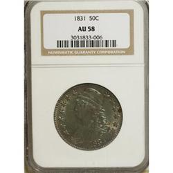 1831 50C AU58 NGC