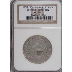 1832 50C Double Struck XF40 NGC