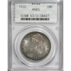 1832 50C Small Letters MS63 PCGS