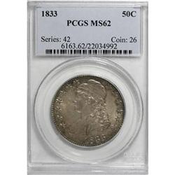 1833 50C MS62 PCGS